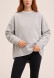 Pink fleece-lined elongated long-sleeve